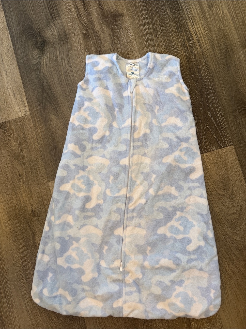 HALO sBlue Camouflage Kids Sleep Sack - Soft Fleece Pajamas